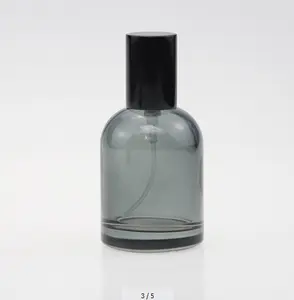 30ml Black Stock Perfume Glass Bottle Zinic Alloy Cap Top