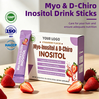 Poudre soluble en bâtonnets de Myo-Inositol et D-Chiro-Inositol pour femmes, en vrac, avec vitamines du complexe B, supplément nutritif quotidien portable