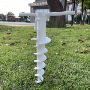 Piquet de sol en PVC en spirale en forme de T, 21 cm de largeur, 29 cm de longueur, pour tente, utilisation en extérieur - Product Image 3