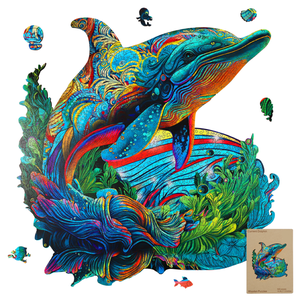 Nhà Sản Xuất Tùy Chỉnh Não Teaser Cá Heo Bằng Gỗ Câu Đố <span class=keywords><strong>150</strong></span> Pcs 200 300 500 1000 Miếng Bằng Gỗ Câu Đố Ghép Hình - Product Image 2