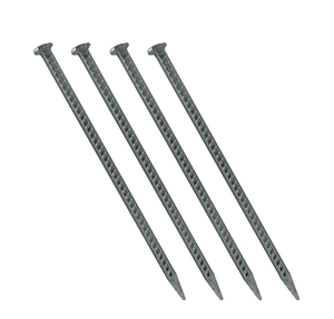 Clous de tente robustes en acier de 14 pouces pour rampes de fauteuil roulant, protections de câbles, gaines de câbles, ancrage, tige galvanisée, sécurité - Product Image 5