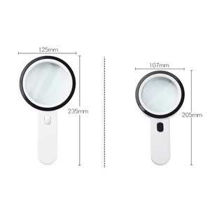 Pocket 8x Led Lights Scale Measuring Reading Magnifier Magnifying Eye Cylinder elderly Glass MG1300-2 - Product Image 6