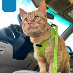 Tali dan kekang anjing langkah antilembap, Logo kustom sesuai kepribadian, tali dan kekang anjing dan kucing jaring lembut - Product Image 3