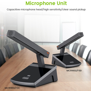 Mikrofon konferensi kondensor kualitas tinggi MOQ rendah XLR Model Desktop konektor Noise Cancelling untuk komunikasi berkabel jernih - Product Image 5