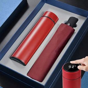 2025 Luxury Custom Logo Nylon Gift Box Set Business <b>Notebook</b> Thermos Umbrella Corporate Promotional Personalized Silk Screen - Product Image 1