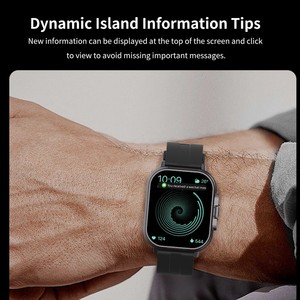 Montre connectée 2-en-1 avec écouteurs intégrés, écran tactile IPS intégral pour appels, étanche, sport, acier noir, autonomie 5-10 jours - Product Image 5