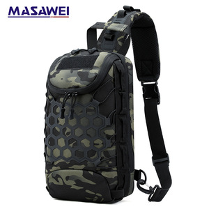 Masawei Tactical Chest <b>Bag</b> Nylon Multi-Functional Outdoor Men's Shoulder <b>Bag</b> Camouflage Crossbody <b>Bag</b> - Product Image 1