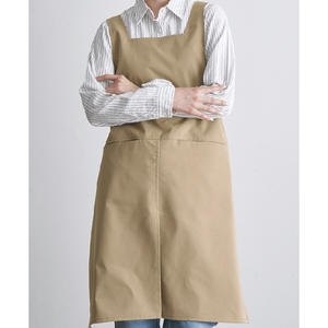Tablier sans manches imperméable et lavable <span class=keywords><strong>de</strong></span> style japonais pour hommes et femmes, en lin, avec larges bretelles, pour la <span class=keywords><strong>cuisine</strong></span>, la restauration et le nettoyage - Product Image 1