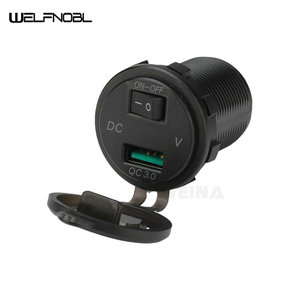 Interrupteur USB simple marche/arrêt 36W en PC ignifuge avec affichage voltmètre étanche pour véhicule commercial – Vente en gros - Product Image 3