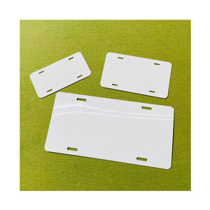 Placas <span class=keywords><strong>de</strong></span> matrícula <span class=keywords><strong>de</strong></span> aluminio personalizadas, color blanco brillante, sublimación, en blanco, tres tamaños, 12 ''x 6'' - Product Image 6