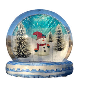 Bán phổ biến 3/4/5M hấp dẫn giáng sinh Inflatable khổng lồ snowglobe Kích thước con người Quả cầu tuyết thổi lên bơm hơi khổng lồ Tuyết Quả Cầu - Product Image 1