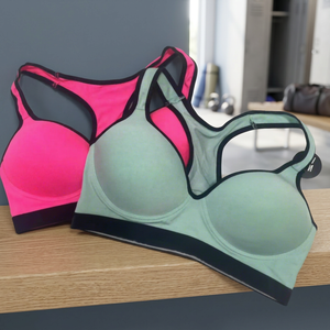 Sujetador Deportivo de Alta Calidad, Sexy, con Estampado, Transpirable, Bordado, Sin Costuras, para Gimnasio, Yoga, Running, con Relleno Suave y Soporte de Alto Impacto - Product Image 3