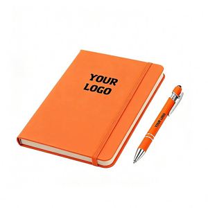 <b>A5</b> A6 PU Leather Hardcover Journal Custom Bulk Notebooks With Logo Premium Promo Business Gift Meeting Student Study Diary - Product Image 1