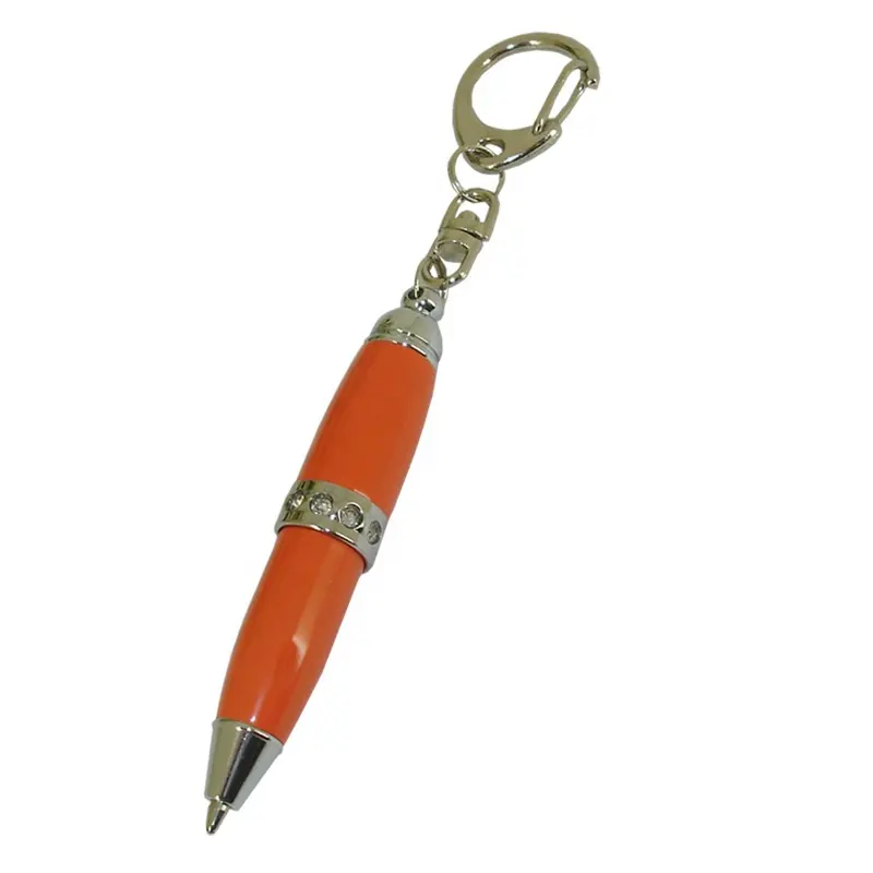 10 Buah/Lot Pena Pulpen Mini Lucu dengan Gantungan Kunci Pena Saku Banyak Warna untuk Hadiah Siswa Sekolah Pena Alat Tulis Berlian Mewah