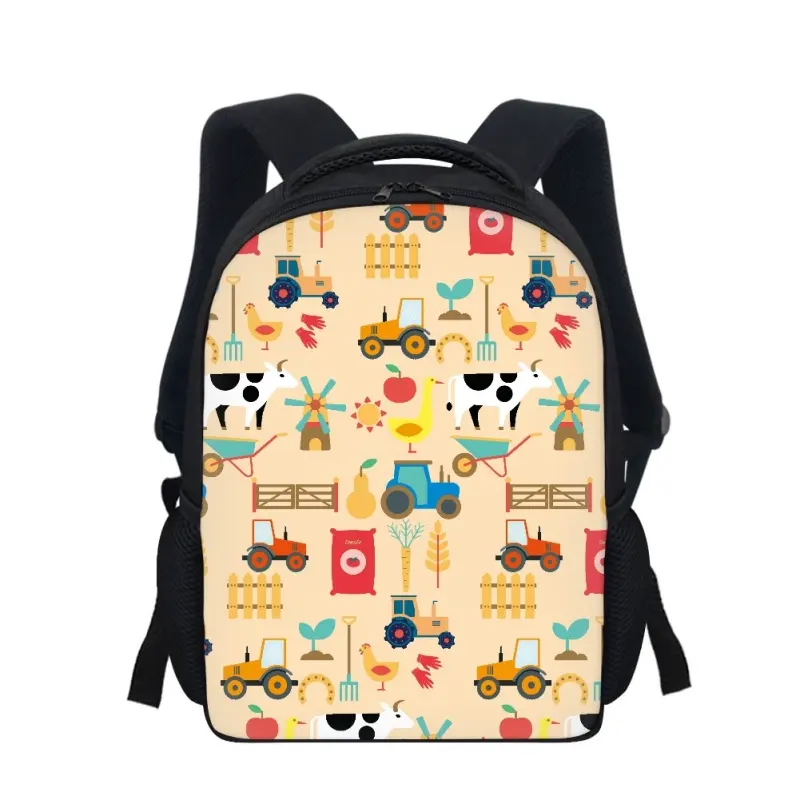 Nuova borsa personalizzata per bambini bambini carina borsa per libri di scuola cartoni animati animali stampa zaino all'ingrosso zaini per la scuola