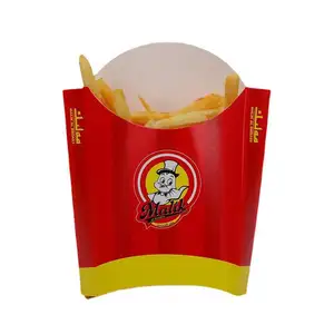 Scatola di patatine fritte da asporto con Logo stampato personalizzato