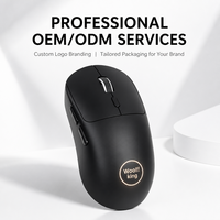 Mouse Optik Nirkabel Wooking WM 5.0 2.4G Dual Mode Ringan DPI Dapat Disesuaikan Klik Senyap RGB Backlit Stok Tersedia untuk Kantor dan Gaming