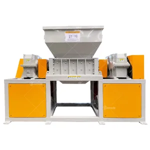 Good Price Small Mini Industrial 400 Double Twin Two Shaft Waste Textile Crusher Breaker Shredder Machine For Shredding Fabric