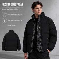 Vente en gros Veste d'hiver réversible coupe-vent personnalisée Vestes d'extérieur coupe-vent pour hommes
