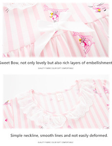 Estate 100% <span class=keywords><strong>cotone</strong></span> di estate della ragazza camicia da notte manica corta grande formato le donne incinte allentate sottile <span class=keywords><strong>vestiti</strong></span> a casa nel lungo abito a casa - Product Image 3