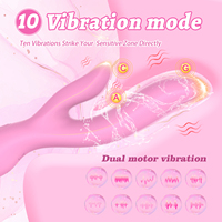 Vibrateur double tête Ylove en silicone liquide extra doux et lisse, stimulateur du point G, jouet sexuel pour femmes, vente en gros