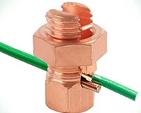 Abrazadera de Puesta a Tierra Eléctrica YY SBC, Conector de Perno Dividido de Latón con Espiga para Protección contra Rayos, Precio de Fábrica
