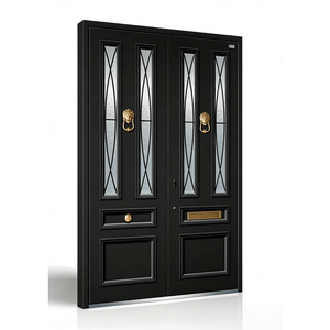 Puerta <span class=keywords><strong>de</strong></span> Aluminio Fundido Resistente a la Intemperie, Estilo Americano, <span class=keywords><strong>Precio</strong></span> <span class=keywords><strong>de</strong></span> Fábrica, para Exteriores Residenciales, Personalizada, Clásica - Product Image 2