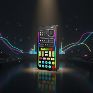 Tarjeta <span class=keywords><strong>de</strong></span> Sonido Económica con Múltiples Efectos para Transmisión en Vivo, Juegos <span class=keywords><strong>de</strong></span> Smartphone, Cambiador <span class=keywords><strong>de</strong></span> Voz I9 - Product Image 1