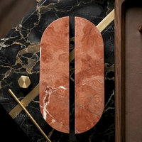Poignée de porte principale en marbre de pierre naturelle, poignée de meuble en marbre beige travertin, poignée de meuble en marbre sur mesure