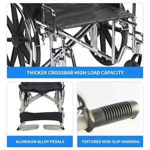 Silla de ruedas plegable de pie Manual, venta al por mayor, exportación de Vietnam - Product Image 5