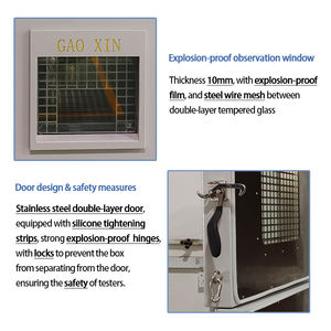 GAOXIN pil termal şok <span class=keywords><strong>Test</strong></span> odası sıcak hava sirkülasyonu hızlı isıtma kurutma endüstriyel laboratuvar vakumlu fırın - Product Image 3