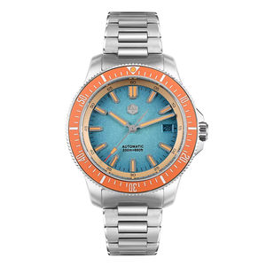 Reloj de Buceo <span class=keywords><strong>San</strong></span> <span class=keywords><strong>Martin</strong></span> de 40mm con Diseño NH35 Automático Mecánico de Moda para Hombre, Cristal de Zafiro, Resistente al Agua 200m, Luminoso SN0118GB - Product Image 1