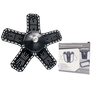 Lampe d'atelier pratique à LED hexagonale pliable 80W haute puissance, 5 panneaux réglables, idéale <span class=keywords><strong>pour</strong></span> <span class=keywords><strong>garage</strong></span> et atelier automobile - Offre spéciale - Product Image 3