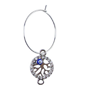 Wine Glass Charm Set Metal Reusable Decorative Charms For Wine Glasses With <b>Evil</b> <b>Eye</b> And Butterfly Designs - Product Image 5
