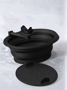 Bol facial en silicone pliable avec tubes <span class=keywords><strong>de</strong></span> respiration et bac à glaçons intégré pour la cryothérapie cutanée - Product Image 6