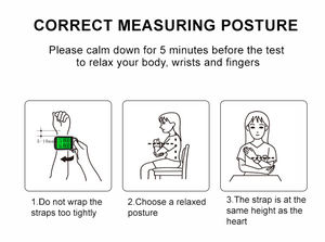 Monitor de presión arterial tipo muñeca pantalla LCD recargable tensiómetro Digital muñeca electrónica - Product Image 6