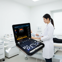 Mesin USG Digital 3D 4D Multi Probe 15 Inch untuk Hewan dan Manusia, Ecocardiografo Color Doppler