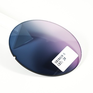 Wholesale Blue Cut Photochromic Ophtalmic <strong>Lenses</strong> 1.60 Colorful Photogary Green PC Spectacle <strong>Lens</strong> - Product Image 3
