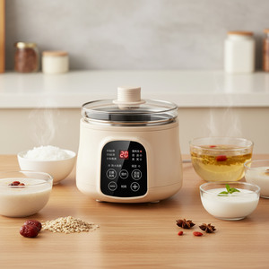 Mini-cuiseur électrique intelligent mcdou avec cuve intérieure en verre trempé pour soupes, desserts et riz – Petit appareil de cuisine - Product Image 4