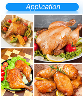 Máquina de cocina para hornear al vapor continuo, horno de túnel para hornear, equipo para asar pollo, máquina para asar carne de pollo