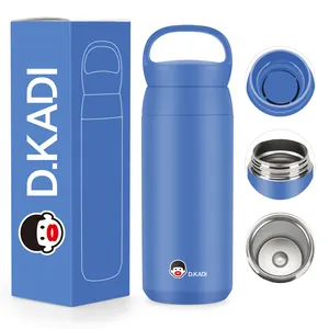 High Quality 350ml Double Wall Stainless Steel Sports Water Bottle With Handle Vacuum Flask Thermos