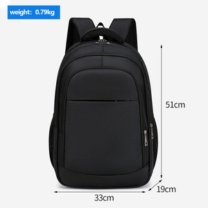 Venta caliente al aire libre hombro elegante negro duradero cremallera impermeable <span class=keywords><strong>mochila</strong></span> estudiante escuela Portátil Bolsa mochilas - Product Image 6