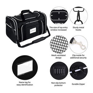 ZMaker-transportador de viaje para mascotas, accesorio extensible de 4 lados con almohadilla polar para gatos, certificado por la línea aérea - Product Image 4