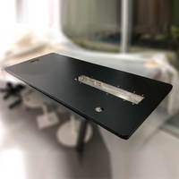 Dessus de table extérieur en aluminium enduit de poudre dessus de table de nid d'abeilles