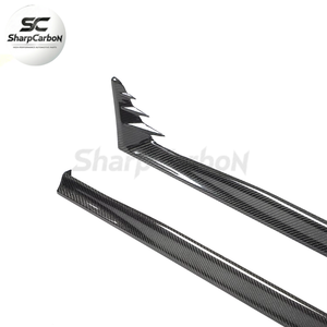 Faldones Laterales de Fibra de Carbono de Alta Calidad para Volkswagen VW <span class=keywords><strong>Golf</strong></span> <span class=keywords><strong>8</strong></span> MK8 GTI <span class=keywords><strong>R</strong></span>-<span class=keywords><strong>LINE</strong></span> 2021 <span class=keywords><strong>2022</strong></span> - Product Image 5