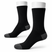 Chaussettes de sport pour hommes, renforcées à la cheville et aux orteils, tricot côtelé respirant, confortables et amorties pour la course et l'entraînement