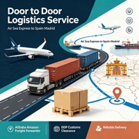 Transitaire Alibaba Amazon pour l'Espagne Madrid DDP Service de logistique express aérien et maritime porte-à-porte