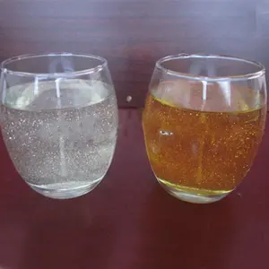 Nouveau produit bougies décoratives en cire de gel dans un bocal en verre à vin avec un bel emballage