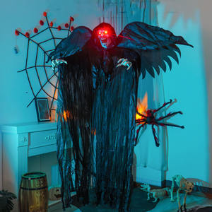 Halloween aile diable ange <span class=keywords><strong>Vampire</strong></span> squelette suspendu fantôme décoration lumineuse terreur atmosphère pendentif décoratif - Product Image 1