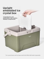 Primitive Square Isolierte Kühlbox für Outdoor-Camping, Lebensmittelkühler, Auto-Kühlbox, tragbar, 25L, wasserdicht, nicht faltbar, 72